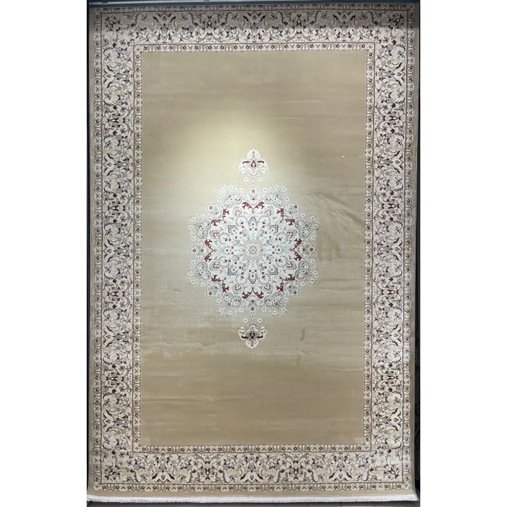 سجاد اصفهان تركي كلاسيك E506B بيج مقاس 400*800
