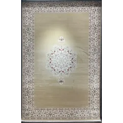سجاد اصفهان تركي كلاسيك E506B بيج مقاس 300*400