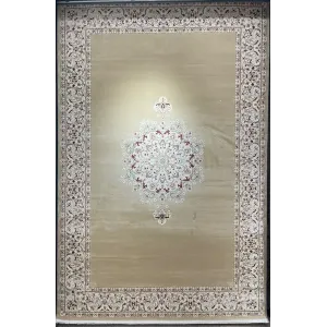سجاد اصفهان تركي كلاسيك E506B بيج مقاس 400*800
