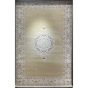 سجاد اصفهان تركي كلاسيك E506B بيج مقاس 400*600