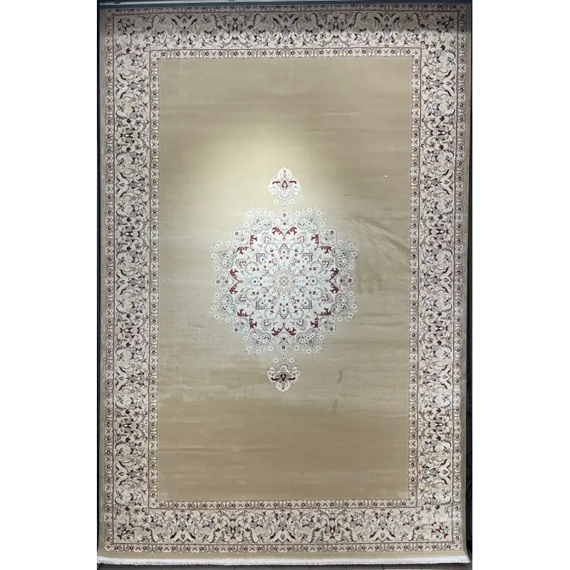 سجاد اصفهان تركي كلاسيك E506B بيج مقاس 400*800