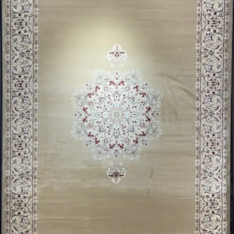 سجاد اصفهان تركي كلاسيك E506B بيج مقاس 400*800