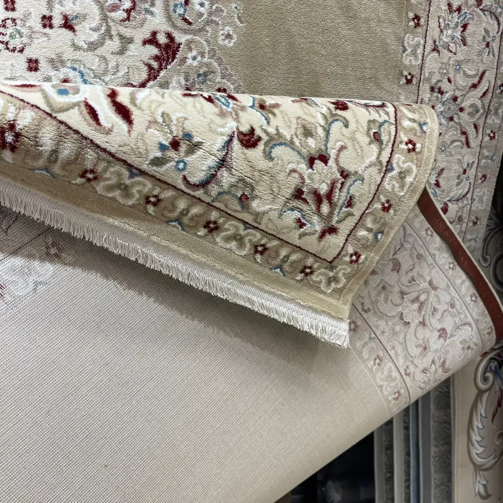 سجاد اصفهان تركي كلاسيك E506B بيج مقاس 400*800