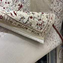 سجاد اصفهان تركي كلاسيك E506B بيج مقاس 300*400