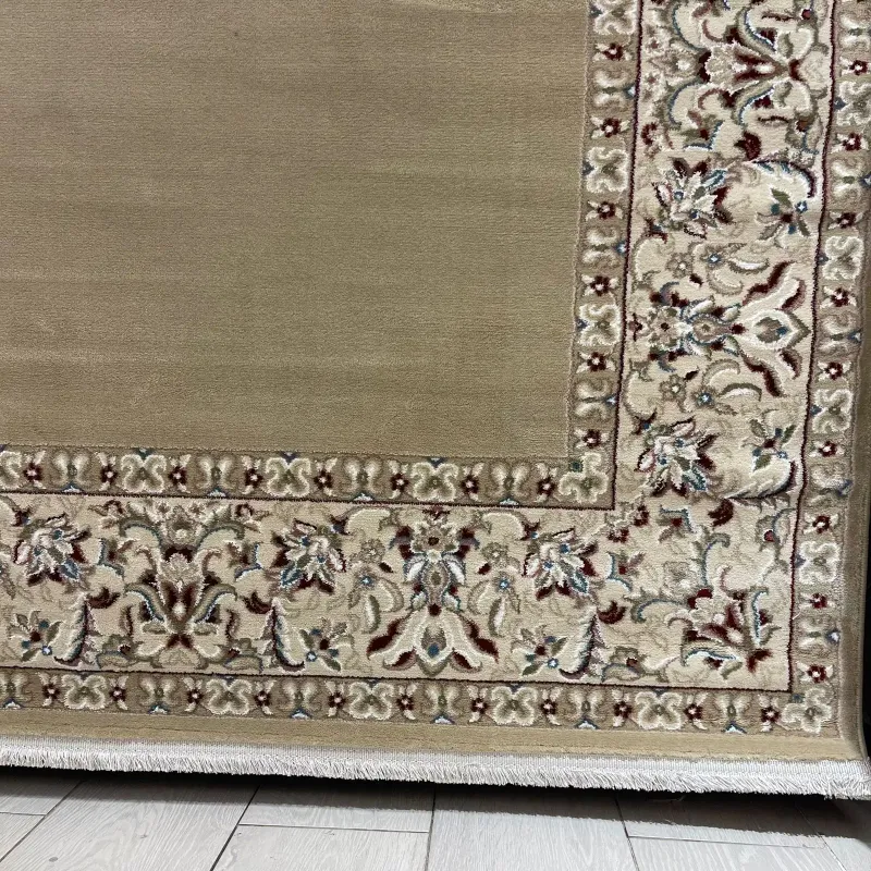 سجاد اصفهان تركي كلاسيك E506B بيج مقاس  100*500