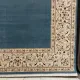 سجاد اصفهان تركي كلاسيك E506B سماوي مقاس 400*400 - اصفهان سجاد تركي كلاسيك