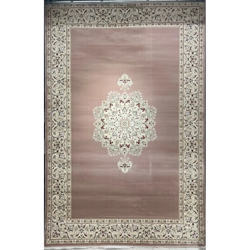 سجاد اصفهان تركي كلاسيك E506B بني مقاس 300*600 - اصفهان سجاد تركي كلاسيك