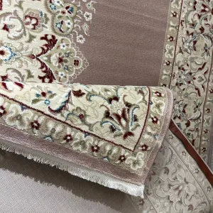 سجاد اصفهان تركي كلاسيك E506B بني مقاس 400*800