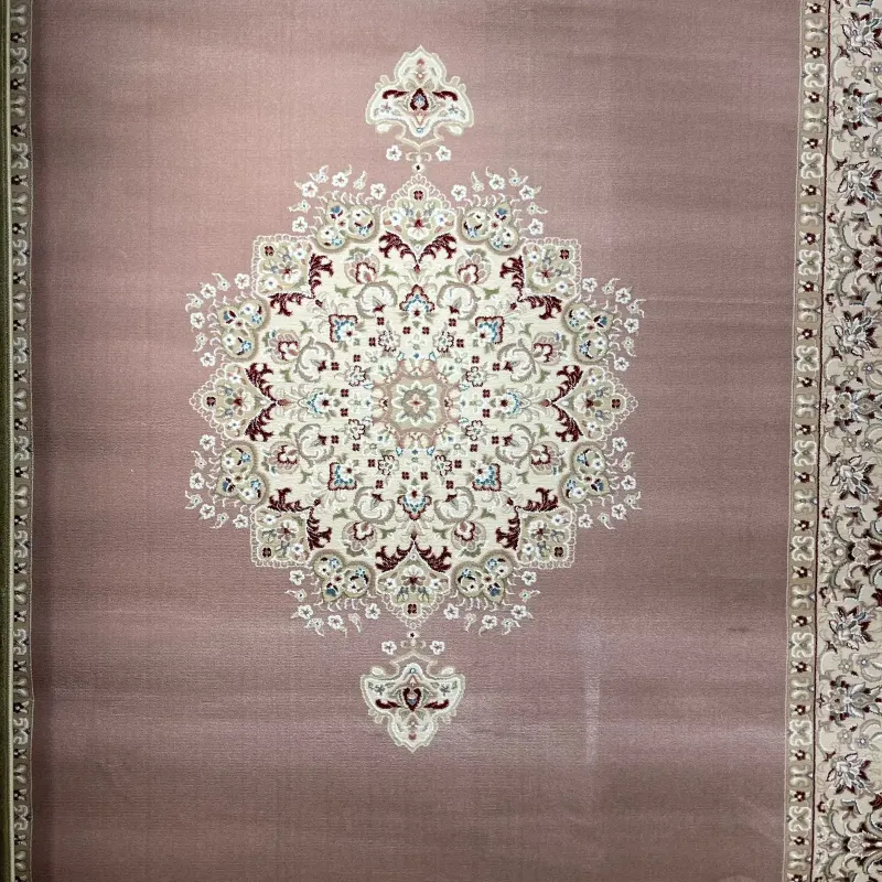 سجاد اصفهان تركي كلاسيك E506B بني مقاس  100*500