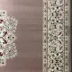 سجاد اصفهان تركي كلاسيك E506B بني مقاس 300*600 - اصفهان سجاد تركي كلاسيك
