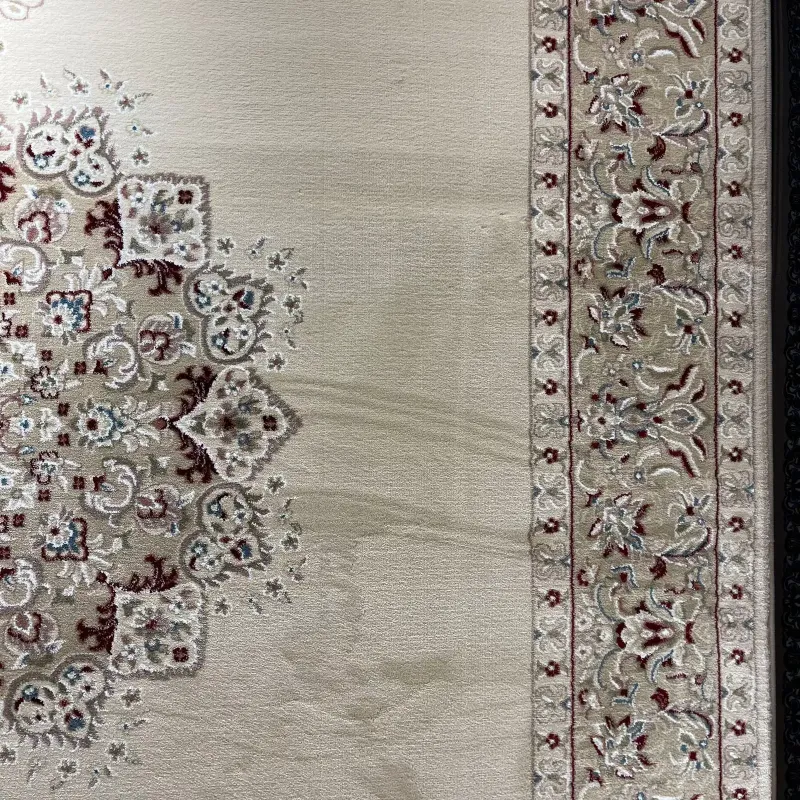 سجاد اصفهان تركي كلاسيك E506B كريم مقاس  100*500