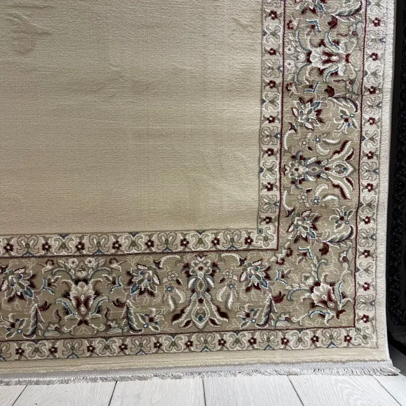 سجاد اصفهان تركي كلاسيك E506B كريم مقاس  100*500