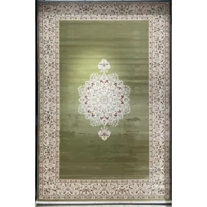 سجاد اصفهان تركي كلاسيك E506B اخضر مقاس 250*350