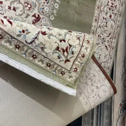 سجاد اصفهان تركي كلاسيك E506B اخضر مقاس 50*80