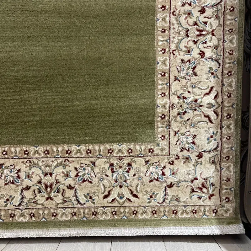 سجاد اصفهان تركي كلاسيك E506B اخضر مقاس  100*500