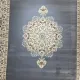 سجاد اصفهان تركي كلاسيك E506B رصاصي مقاس 50*80 - اصفهان سجاد تركي كلاسيك