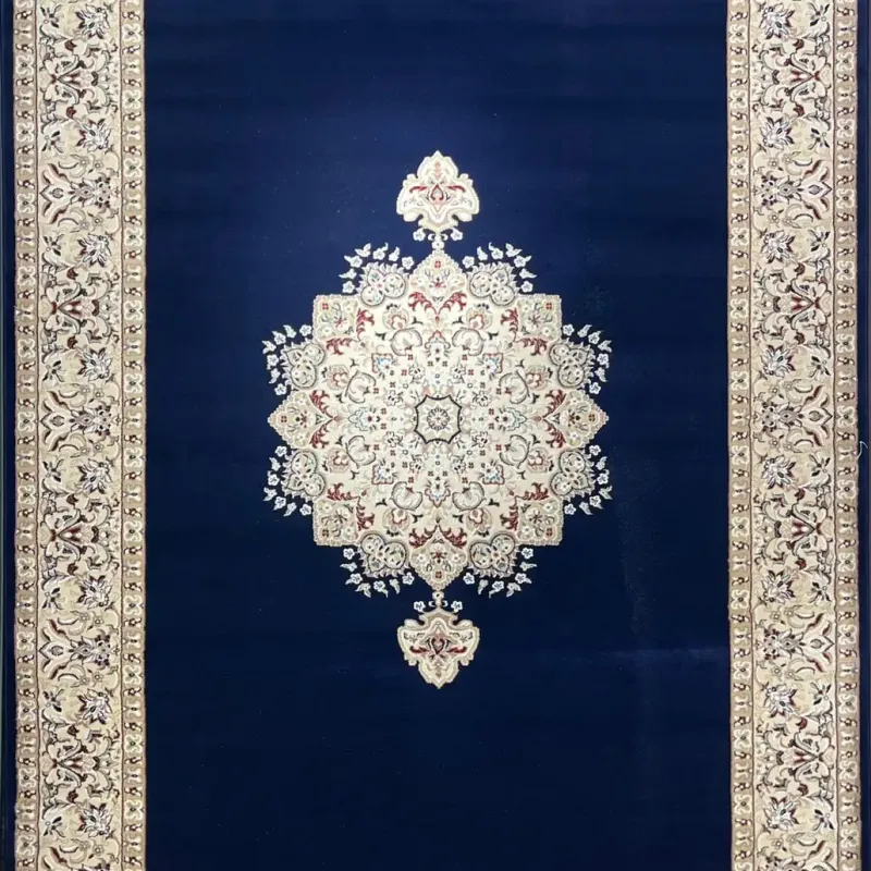 سجاد اصفهان تركي كلاسيك E506B كحلي مقاس 400*800