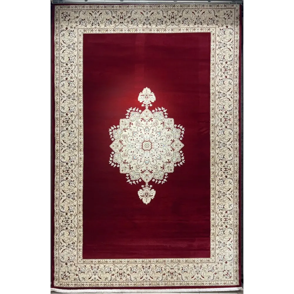 سجاد اصفهان تركي كلاسيك E506B احمر مقاس 400*800 - اصفهان سجاد تركي كلاسيك