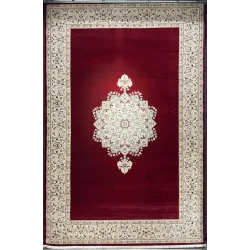 سجاد اصفهان تركي كلاسيك E506B احمر مقاس 400*800