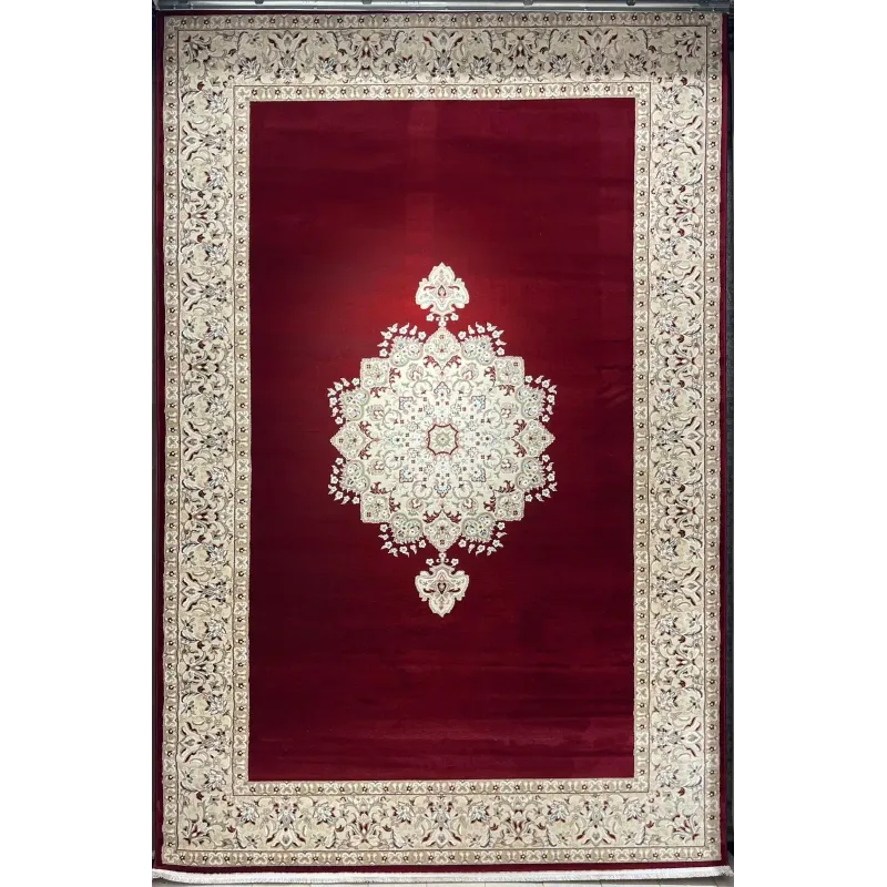 سجاد اصفهان تركي كلاسيك E506B احمر مقاس 400*800