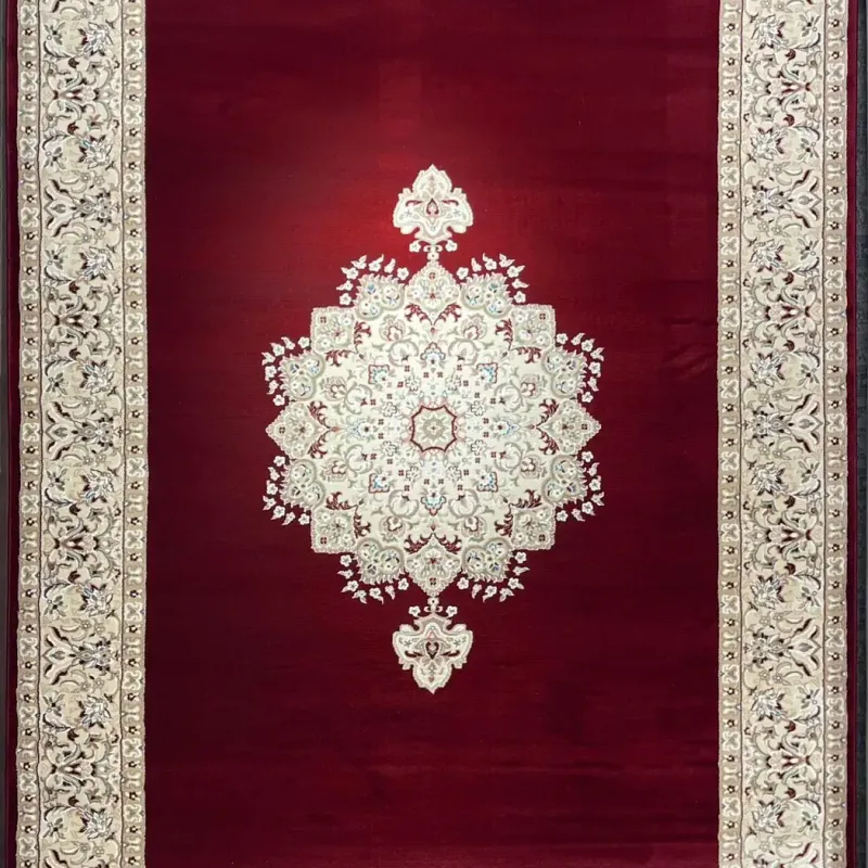سجاد اصفهان تركي كلاسيك E506B احمر مقاس 400*800