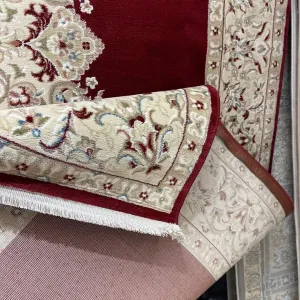 سجاد اصفهان تركي كلاسيك E506B احمر مقاس 400*800