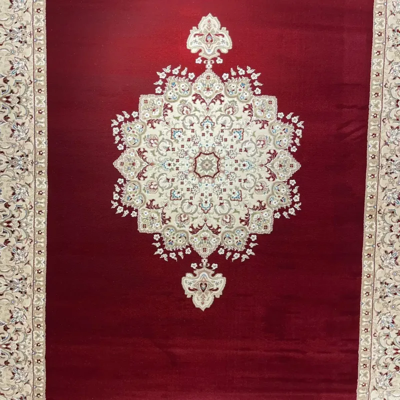 سجاد اصفهان تركي كلاسيك E506B احمر مقاس  100*500