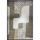سجاد تركي المصممين لمسة HC02A كريم بني مقاس 400*500