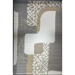 سجاد تركي المصممين لمسة HC02A كريم رصاصي مقاس 50*80
