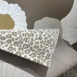 سجاد تركي المصممين لمسة HC03A كريم بني مقاس 80*150