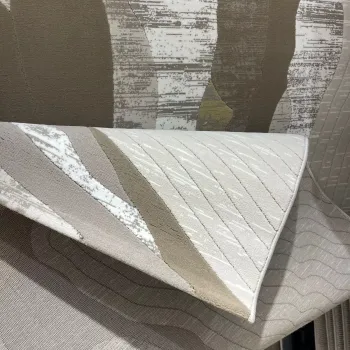 سجاد تركي المصممين لمسة HC32A كريم بني مقاس 50*80