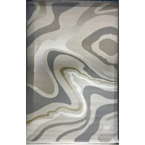 سجاد تركي المصممين لمسة HC35A كريم رصاصي مقاس 150*220