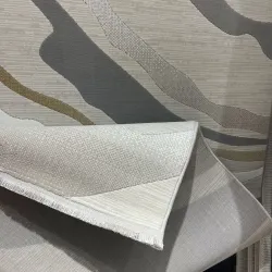 سجاد تركي المصممين لمسة HC35A كريم رصاصي مقاس 150*220