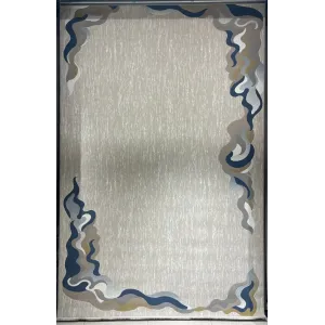 سجاد تركي المصممين لمسة HC36A كريم سماوي مقاس 100*300
