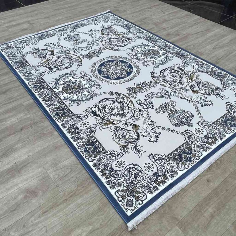 سجاد تركي مارسيليا NJ93A لون ازرق مقاس 100*300