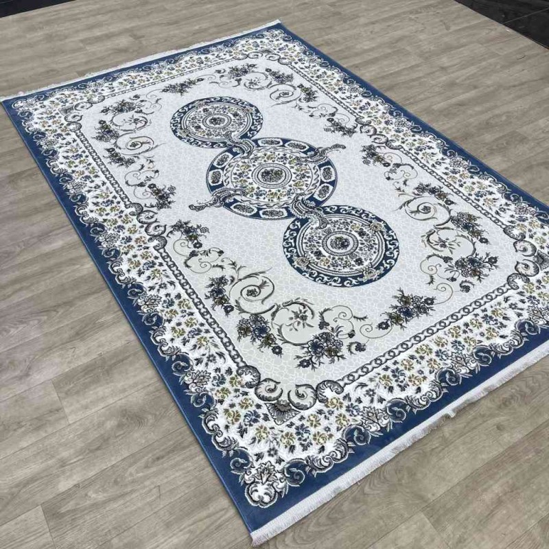 سجاد تركي مارسيليا NJ90A لون ازرق مقاس 100*200
