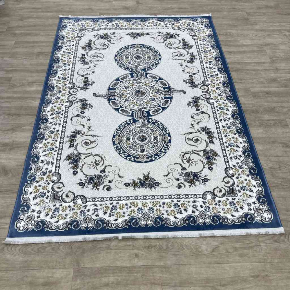 سجاد تركي مارسيليا NJ90A لون ازرق مقاس 100*200