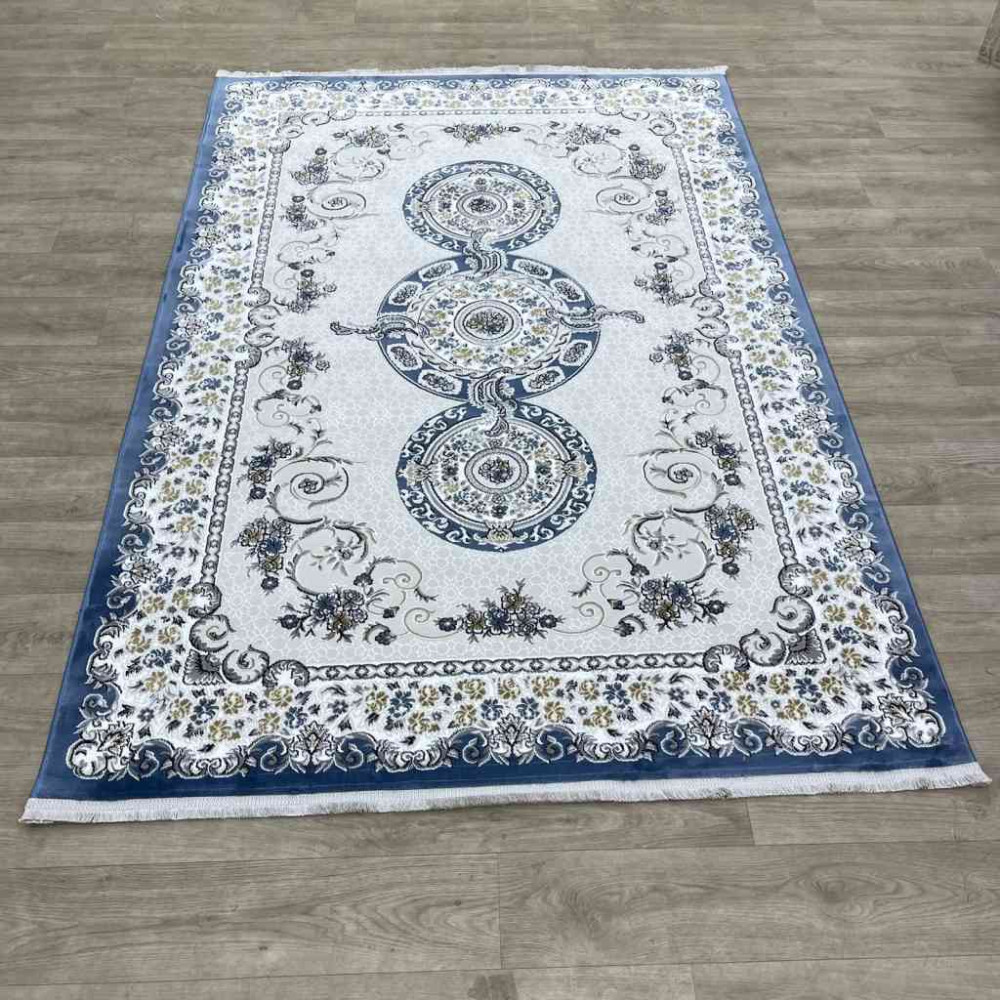 سجاد تركي مارسيليا NJ90A لون ازرق مقاس 100*200