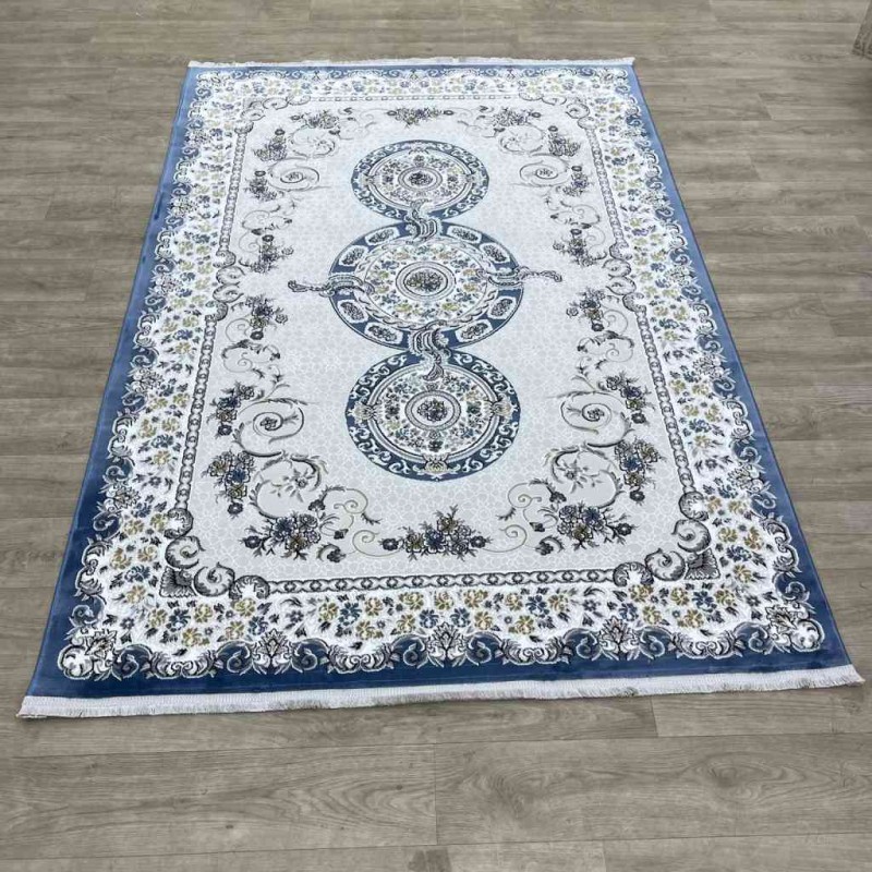 سجاد تركي مارسيليا NJ90A لون ازرق مقاس 100*200