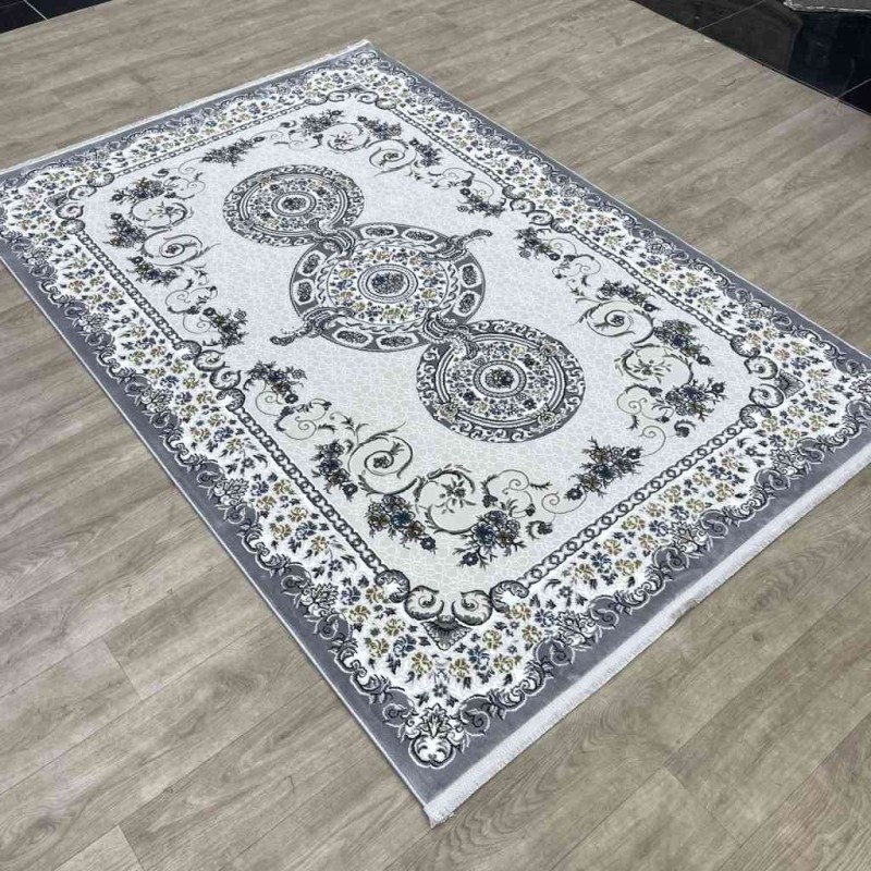 سجاد تركي مارسيليا NJ90A لون رصاصي مقاس 100*200