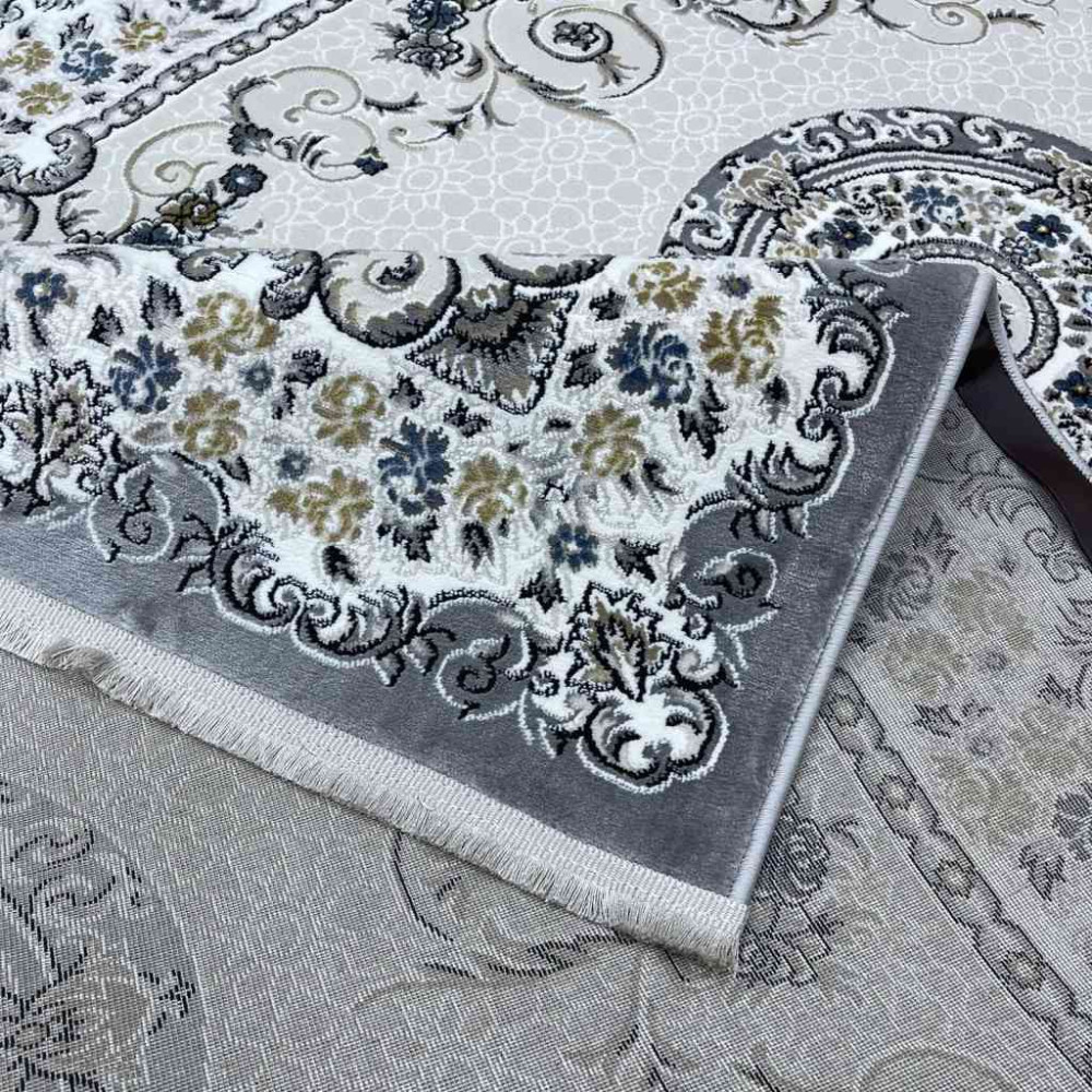 سجاد تركي مارسيليا NJ90A لون رصاصي مقاس 100*200