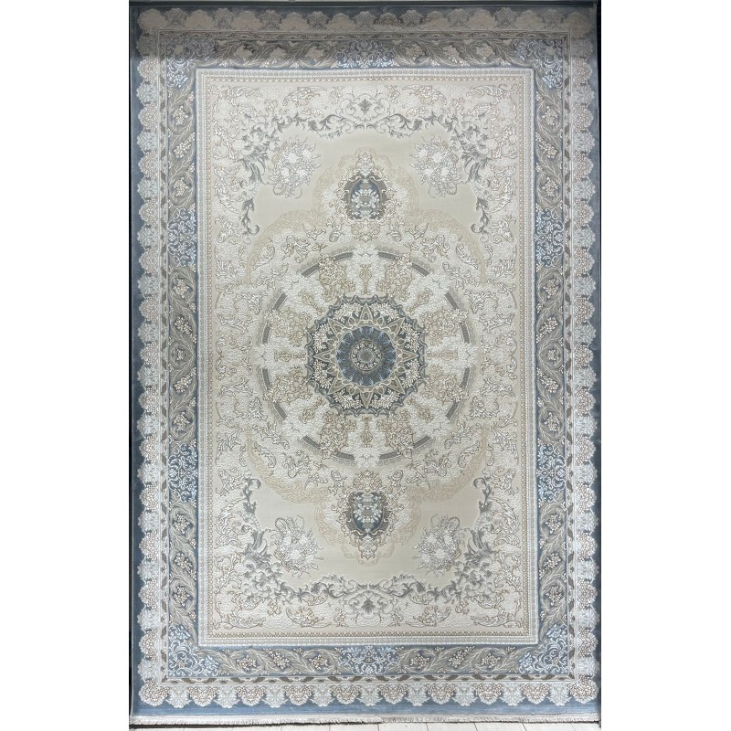 سجاد ميرال تركي كلاسيك EO06A كريم سماوي مقاس 250*350