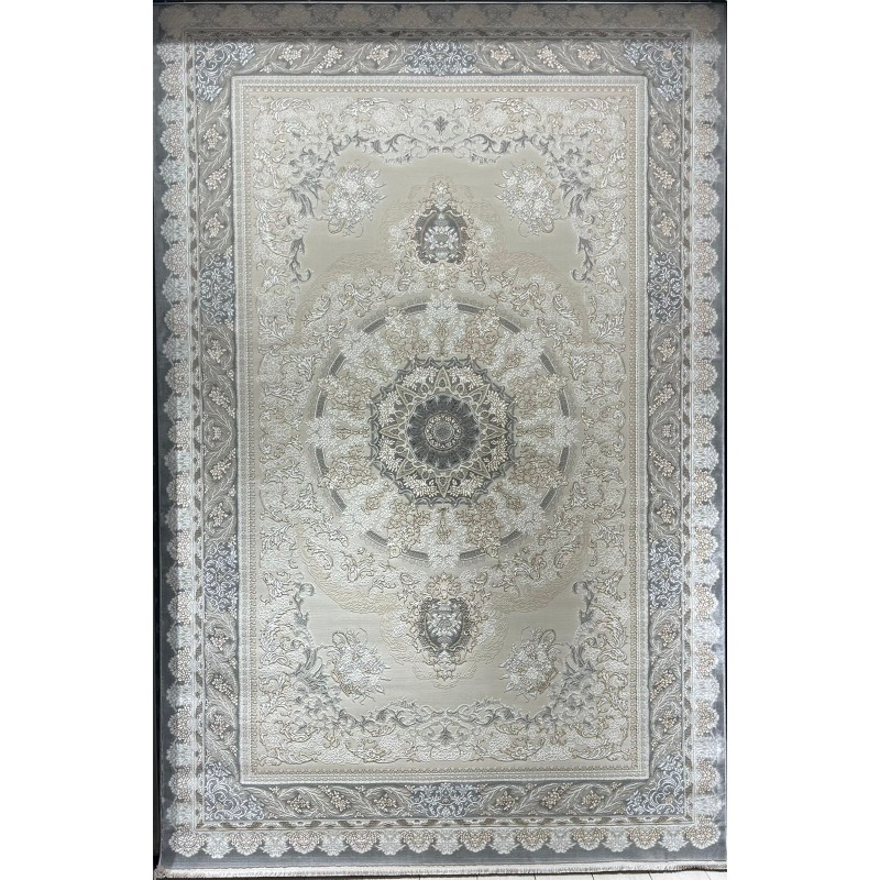 سجاد ميرال تركي كلاسيك EO06A كريم رصاصي غامق مقاس 50*80