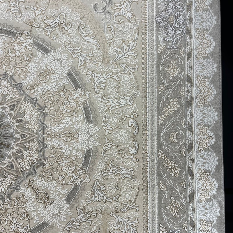 سجاد ميرال تركي كلاسيك EO06A كريم رصاصي فاتح مقاس 150*230