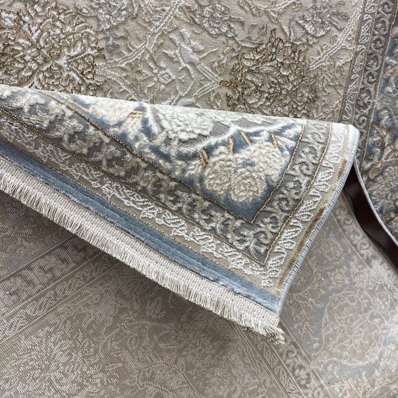 سجاد ميرال تركي كلاسيك EO15A كريم سماوي مقاس 400*800