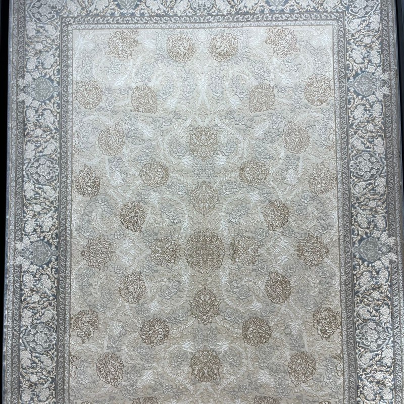 سجاد ميرال تركي كلاسيك EO15A كريم سماوي مقاس 500*600