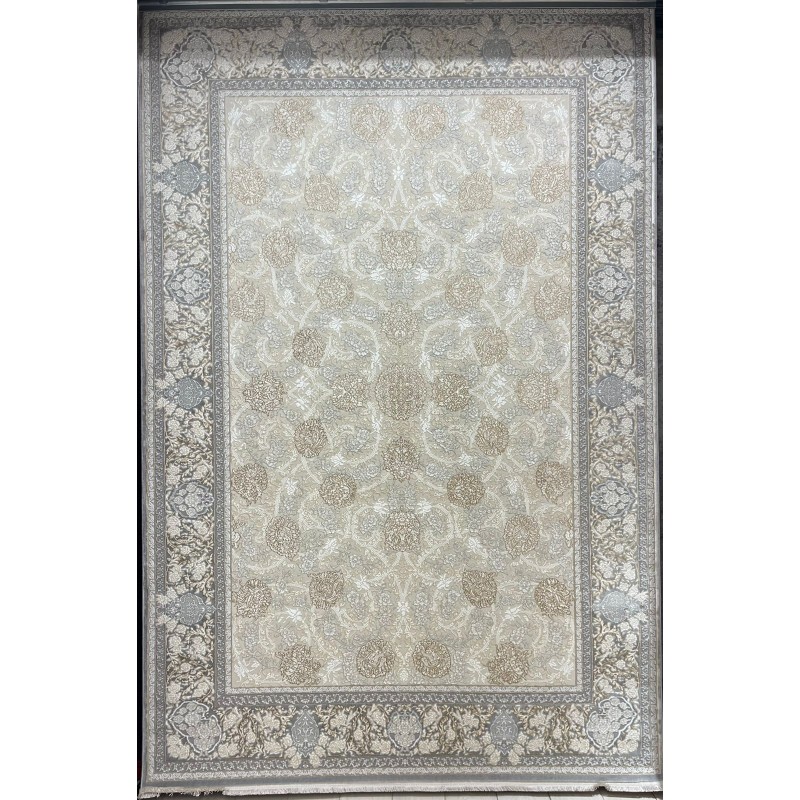 سجاد ميرال تركي كلاسيك EO15A كريم رصاصي غامق مقاس 400*800