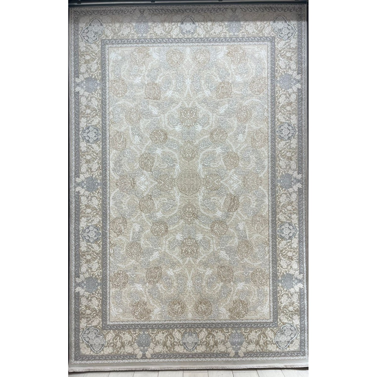سجاد ميرال تركي كلاسيك EO15A كريم رصاصي فاتح مقاس 150*230