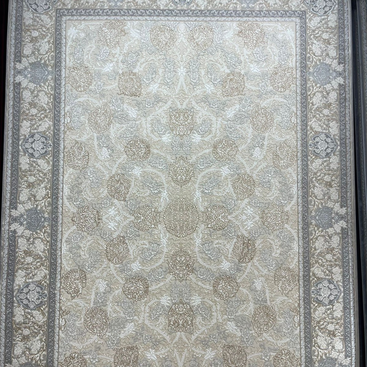 سجاد ميرال تركي كلاسيك EO15A كريم رصاصي فاتح مقاس 150*230