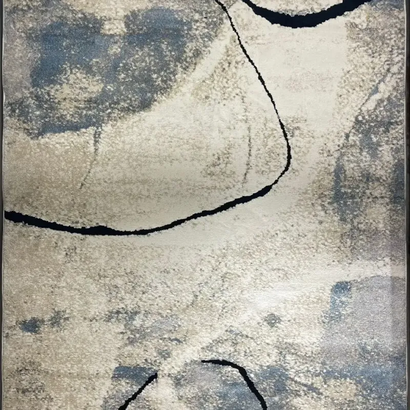 سجاد اوبرا تركي HD24A ابيض سماوي مقاس 300*400